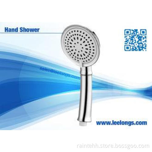 Water Efficient Portable Handheld Shower Head ABS Chrome Ec